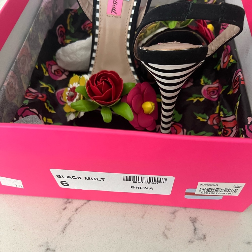 NEW Betsey Johnson Womens Brena Open Toe Special Occasion Slingback Sandals 6 - Picture 10 of 12